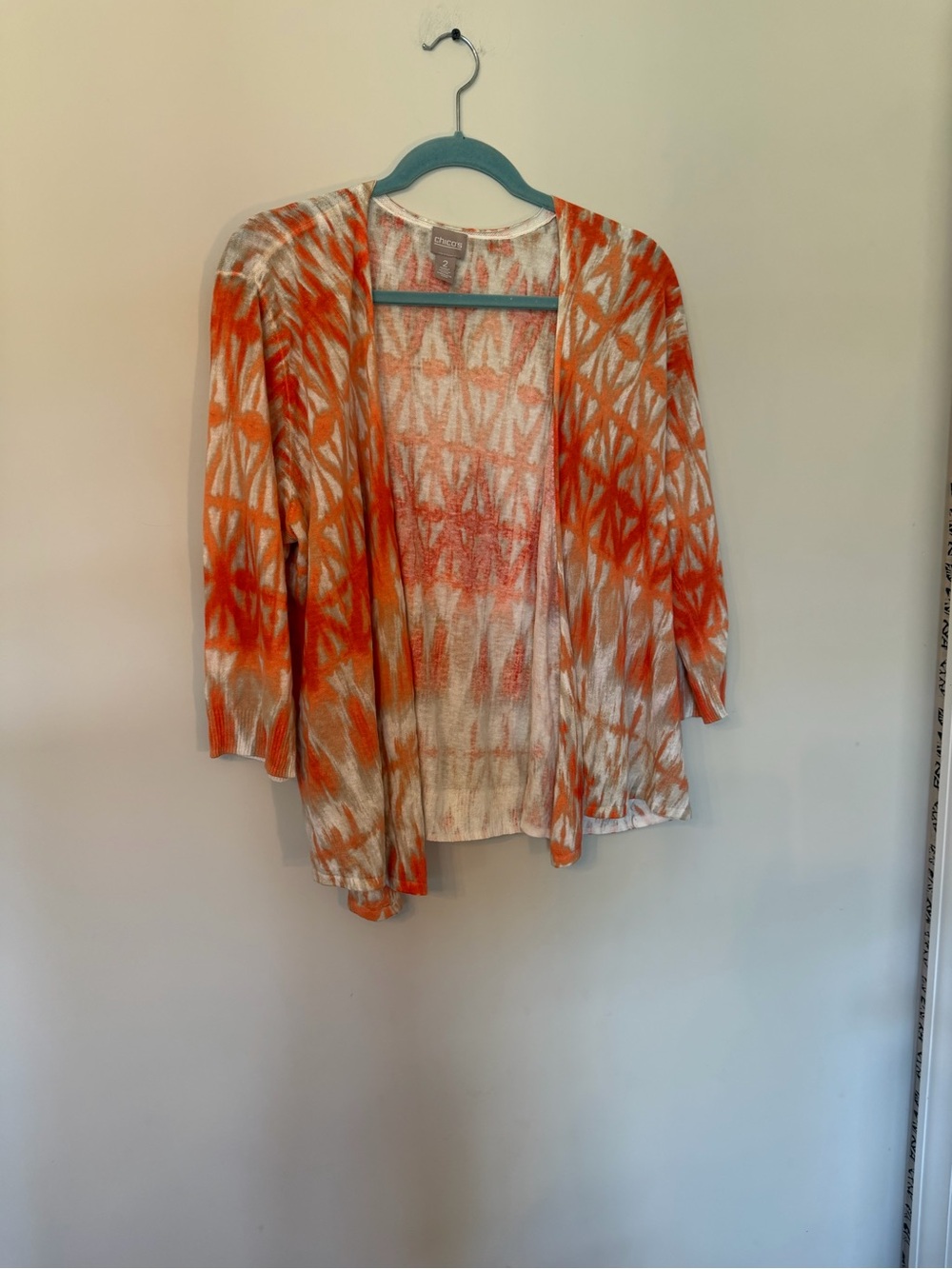 Linen/Cotton blend open front lightweight summer cardigan size large